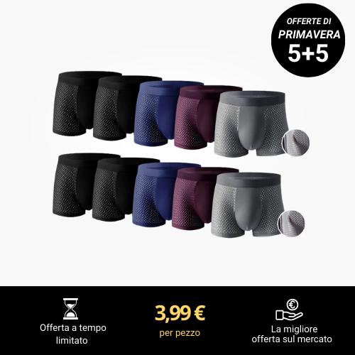 BOXER IN FIBRA DI BAMBÙ – COMODITÀ TUTTO IL GIORNO